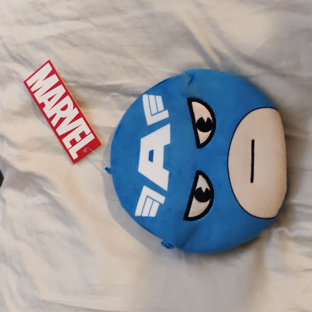 Marvel captain America plush card pouch
